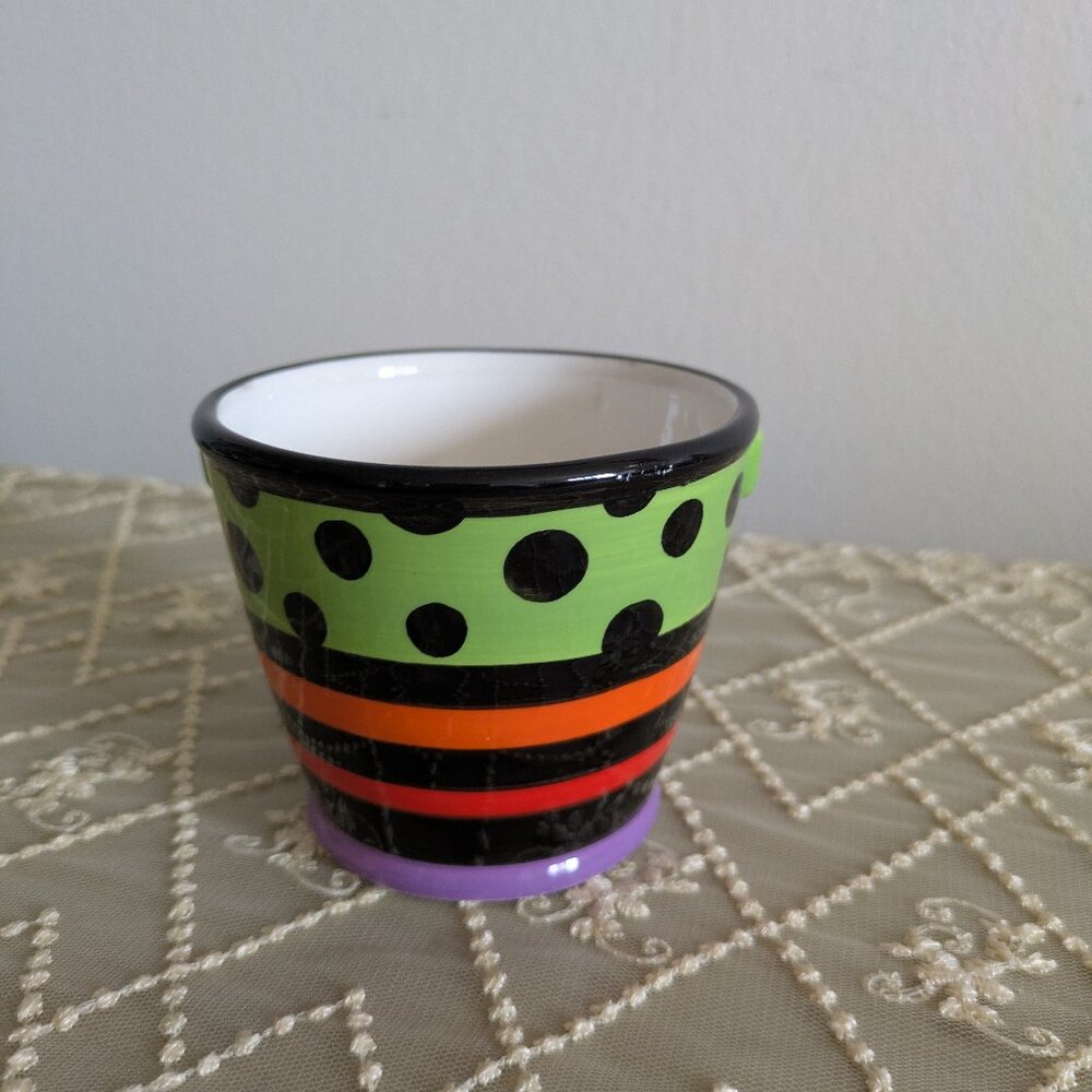 Boston Warehouse Trading Corp VINTAGE 2004 Halloween Candle Holder or Flower Pot